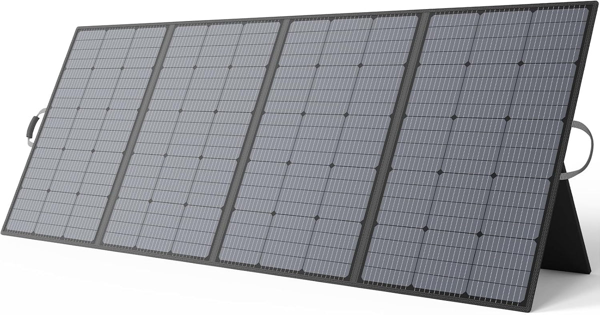 Mhpowos Monokristallijne zonnepanel Draagbaar zonnepaneel van 400W opvouwbaar zonnepaneel