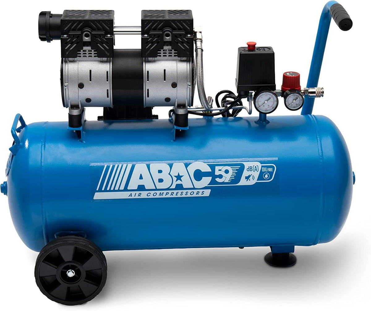 ABAC Luchtcompressors Stille luchtcompressor EASE, maximale druk 8 bar, geluidsniveau 59 dB, AIR 50, vermogen 1 pk, tank 50 liter