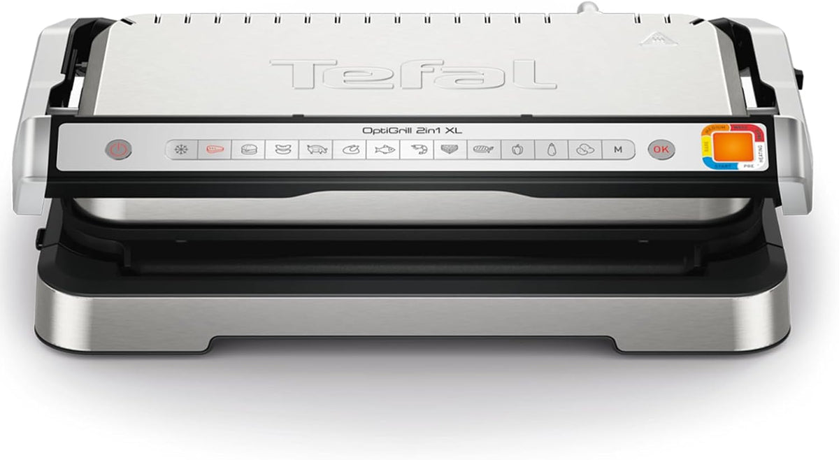 Tefal Grill OptiGrill 4in1 XL intelligente, voor complete maaltijden rvs