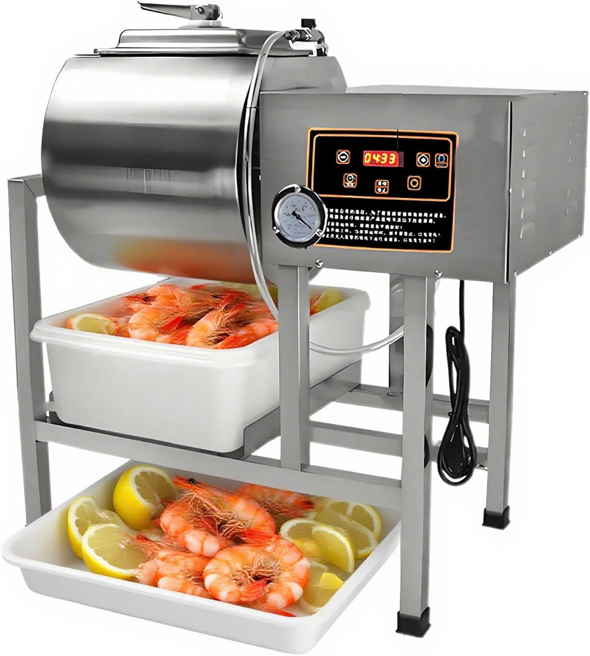 Vacuümsealer Gesaides Vleestumbler-marineerder, voor professionele keukens 45L, groentetumbler-marineermachine, vacuüm-uithardingsmachine