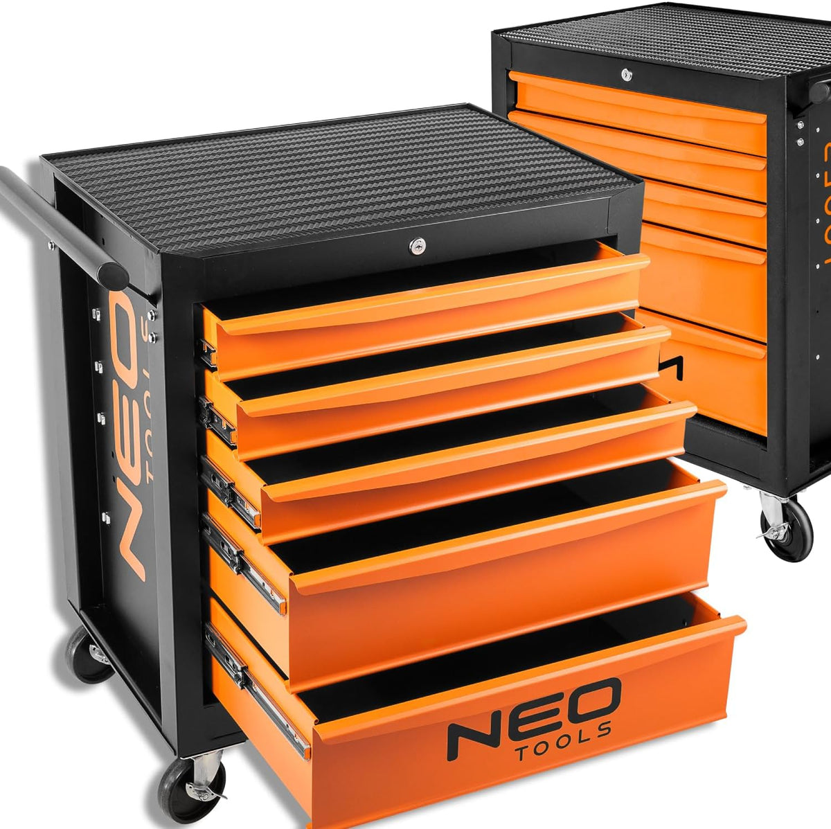 NEO Tools Gereedschapskast Werkplaatswagen 5 vakken, laden, met kogellagers