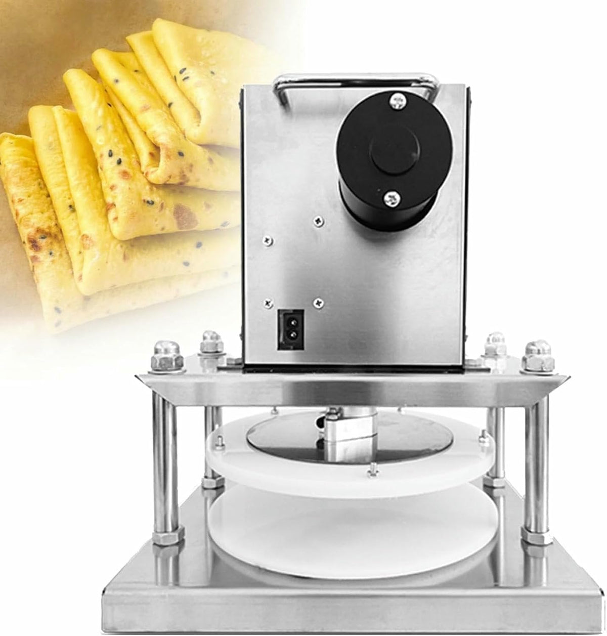 Ojhgrdfv Pizzamaker Elektrische Pizza, Deegpersmachine Verstelbare Pizza Die Machine Dieg Voedselpressen, Pastry Press Machine