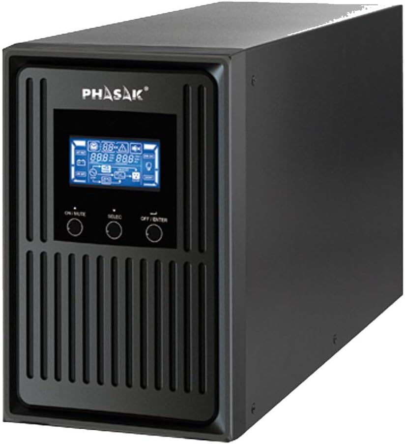 Phasak Niet-onderbreekbare voeding (ups) Jobgar Ph 8030 Sai/Ups 3000VA on, Line 3 x schuko