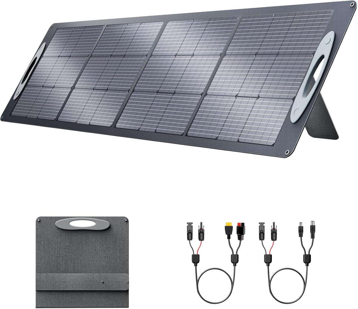 VDL Monokristallijne zonnepanel Zonnepaneel, 200 W zonnepaneel, 20 V fotovoltaïsche module zonne-installatie zonne-oplader, Contact 4, opvouwbaar