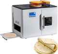 Crêpemaker Volautomatische Roti Maker, dikte verstelbaar 1,0 mm - 1,5 mm, maakt 20 stuks tegelijk, voor Chapati, Tortilla, Pannenkoeken en Flatbreads