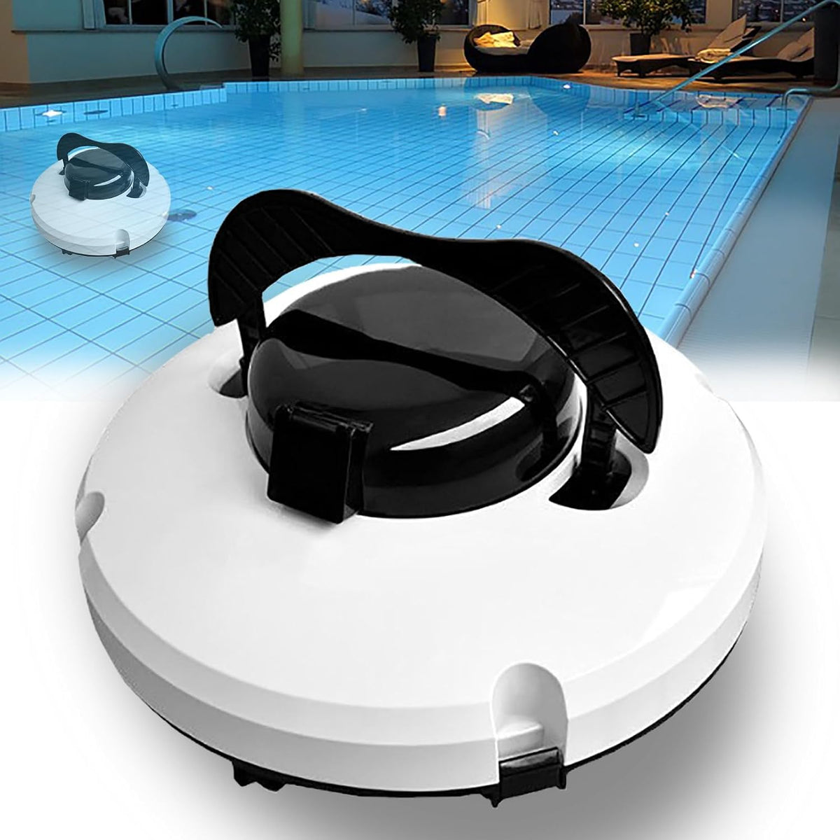 Dfdieratve Zwembadrobot Draadloze Automatische Zwembadstofzuiger, 220V, Oplaadbare Automatische Zwembadreinigingsrobot