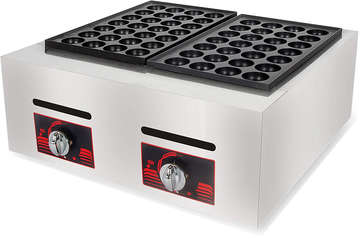 Gljtuo Grill 28/56 Stuks Commerciële Takoyaki Maker, 40Mm Takoyaki Machine, Fish Ball Griller Gehaktbal Grillen Machine, Ce/Fcc (Dubbele Bakvormen)
