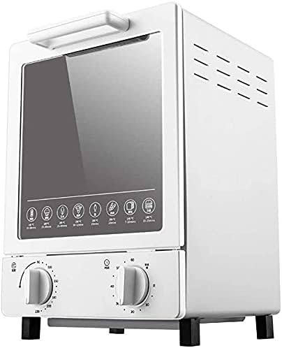 Rkyrrki Mini-oven Huishoudelijke verticale multifunctionele, 12 liter, elektrische desktop-oven, temperatuurinstelling, bespaart ruimte, nuttig
