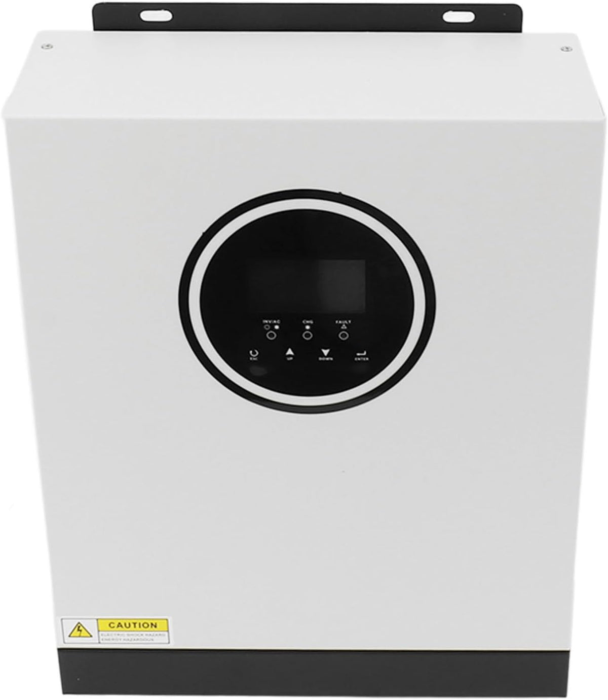 Zerodis Hybride omvormer Stroomomvormer, Aluminium Hybride Omvormer Zonne-omvormer Oplader 1800W 230V AC Pure Sinusgolf LCD-scherm