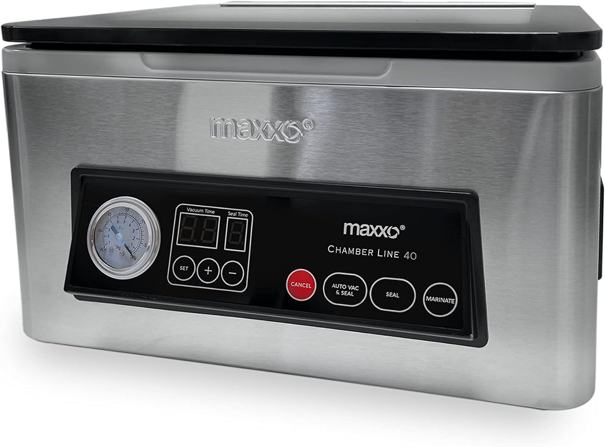 maxxo Vacuümsealer VM ChamberLine 40 vacuümmachine, 4 l, voor vloeistoffen 72 liter/min + 30 stuks vacuümzakken inbegrepen