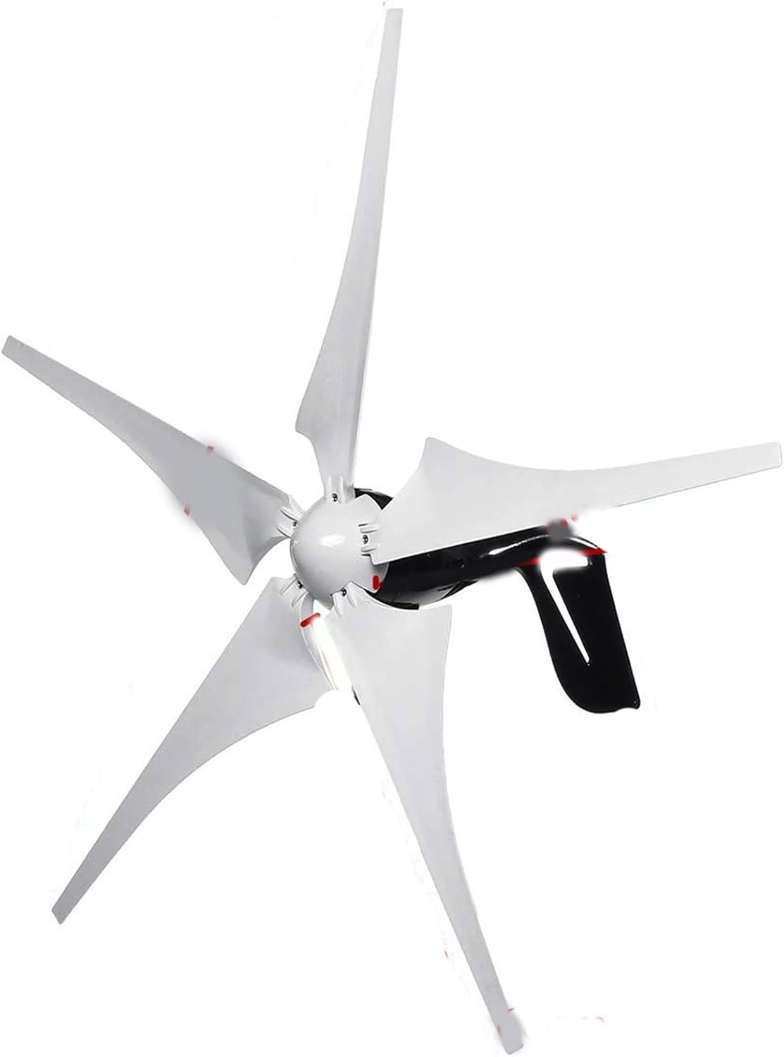 Hyzhanhong Aggregat 12V-220V Draagbare Zonnegenerator, 3500W Laag Geluid AC 5, Blads Windturbine Generator, met MPPT, Controller, voor Thuis, Boten