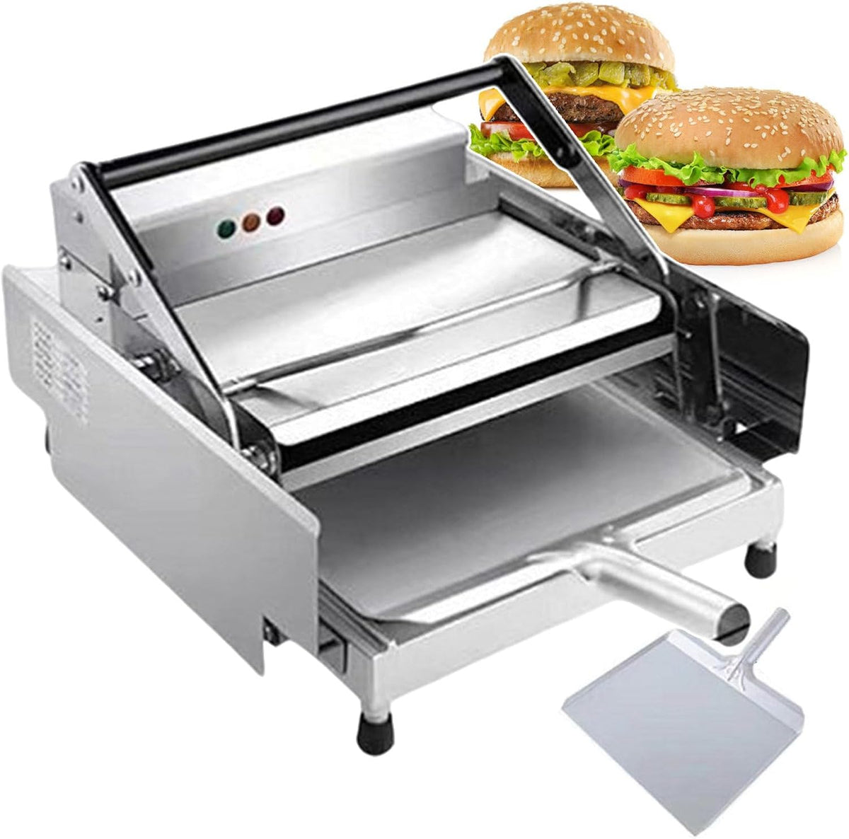 Wotzov Broodbakmachine Dubbele laag commerciële broodjesbakmachine. Antiaanbakpan, verticale broodoven, voor familiebijeenkomsten