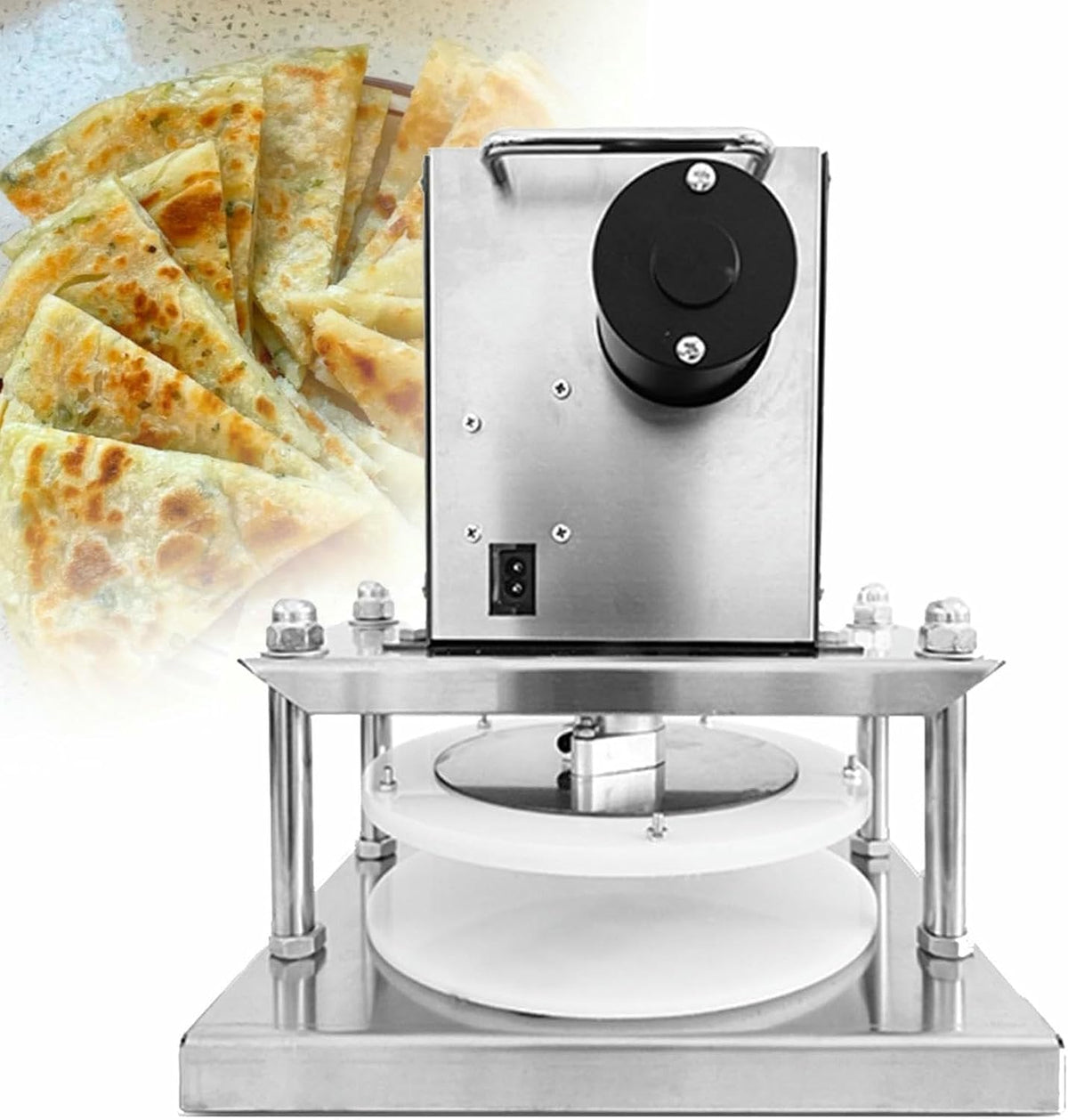 Ojhgrdfv Pizzamaker Elektrische Tortilla Persmachine, Pizza Pers, Commerciële Deeg Pers Machine, Pizza Deeg Pers, Vlak Maken Machine, Voor Pizza
