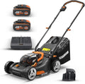 WORX Elektrische maaier WG743E Accu-grasmaaier, 40 V, voor tuinen tot 500 m2, zonder kabel, professionele grasmaaier, grasmaaien, ideaal