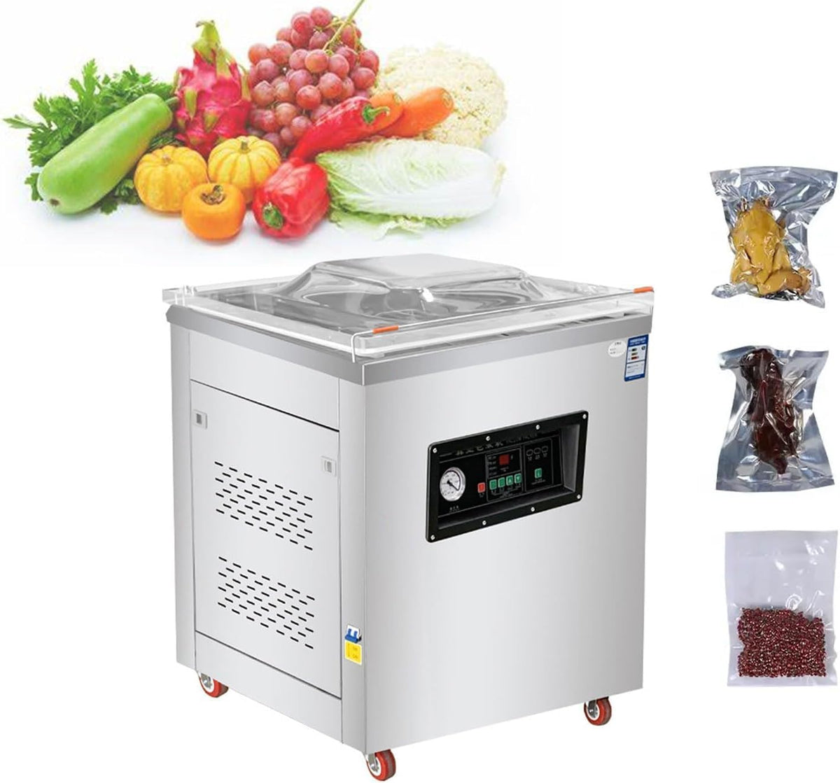 Vacuümsealer Vacuüm Sealer Machine, voor Voedselbehoud, Automatische Kamer Sealer, voor Vlees, Zeevruchten, Delicatessen en Dagelijkse Benodigdheden
