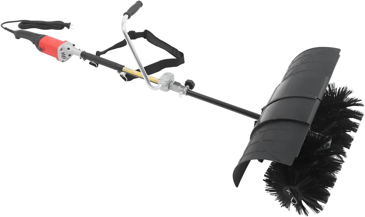 Sneeuwfrez PattenlLevi 2-in-1 elektrische veegmachine, reinigingsbreedte 55 cm, handsneeuwblazer, voor buiten, sneeuwruimer, handveegmachine, motor