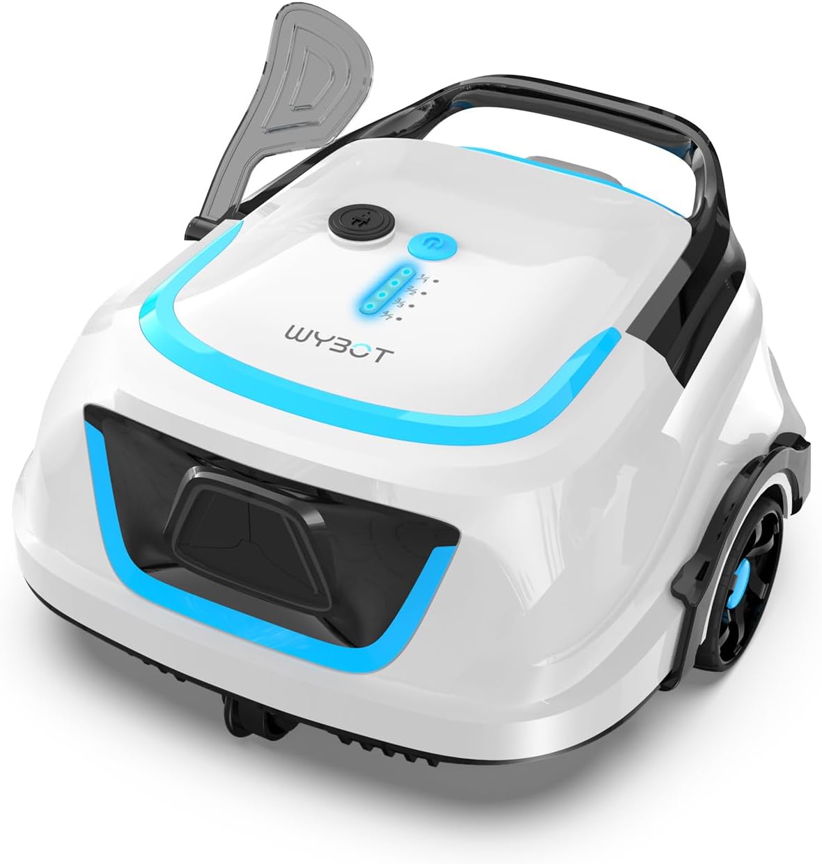 Wybot Zwembadrobot A1, 120 minuten accuduur en 100 m2 bereik, met dubbel filtersysteem, energiebesparend systeem
