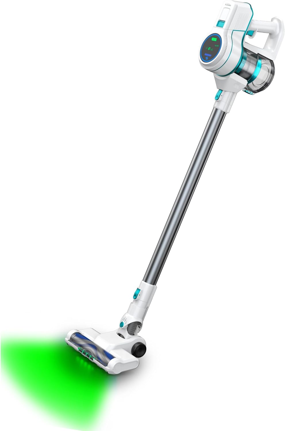 Stofzuiger Camry CR 7075 2-in-1, wit, draadloze hand- en vloerstofzuiger, met modern design, voor snelle en flexibele reiniging