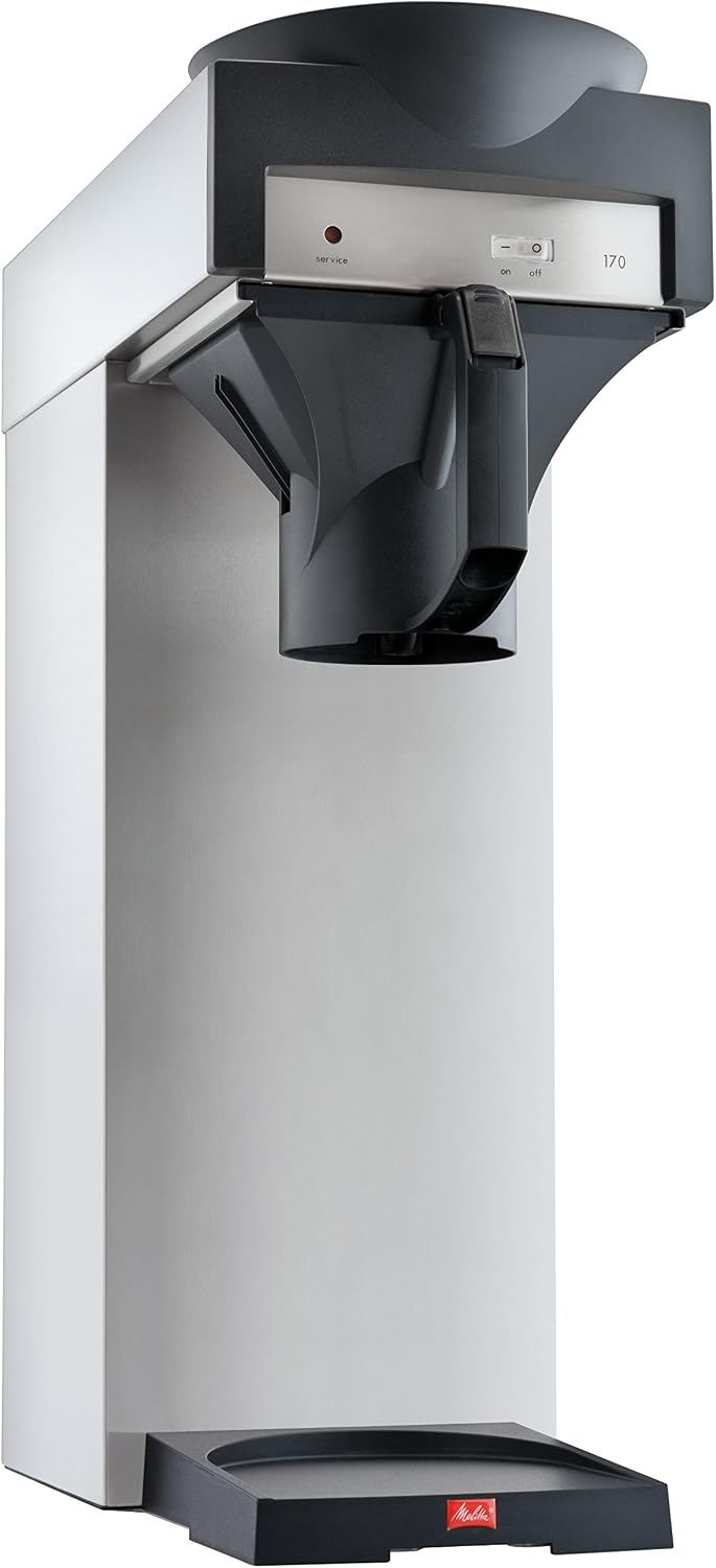 Melitta Koffiezetapparaat, 170 Mt, Roestvrij Staal/Zwart, Voor Thermoskan