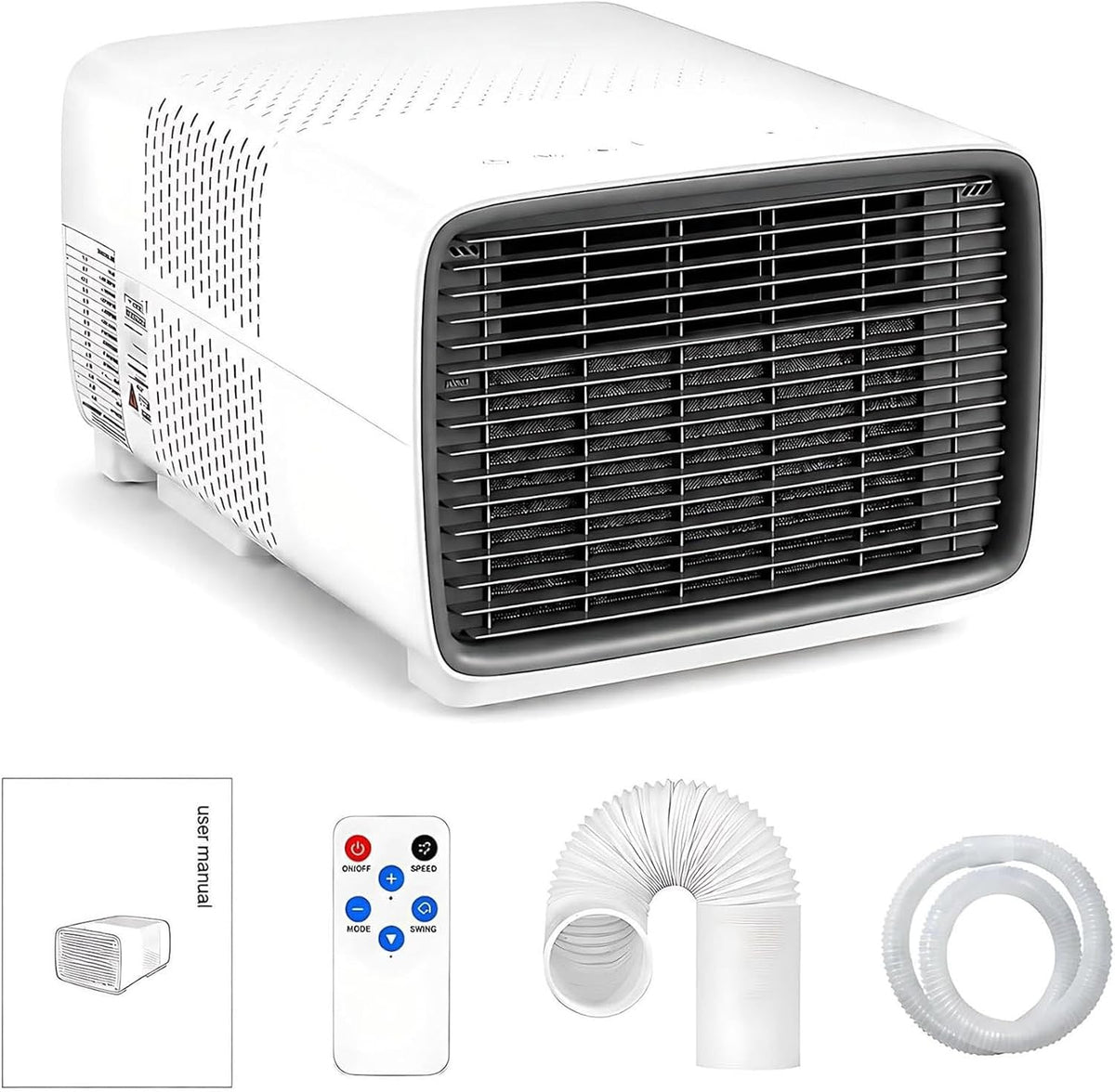 PioMue Mobiele airco 2700 Btu mini draagbare airconditioner, instelbaar van 16-32 °C 220V