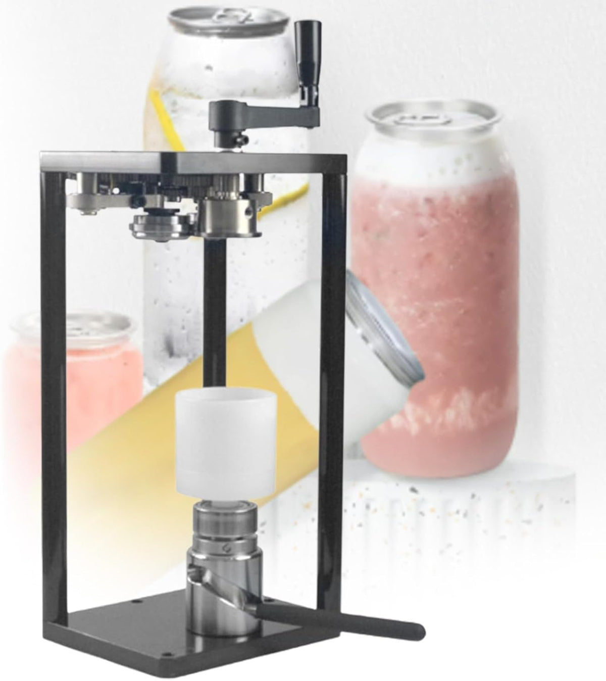 Vacumeerapparat Handfles Verzegelende Machine, met Regelbare Hoogte en Vaste Basis, voor Huis Inblikken en Drank Behoud