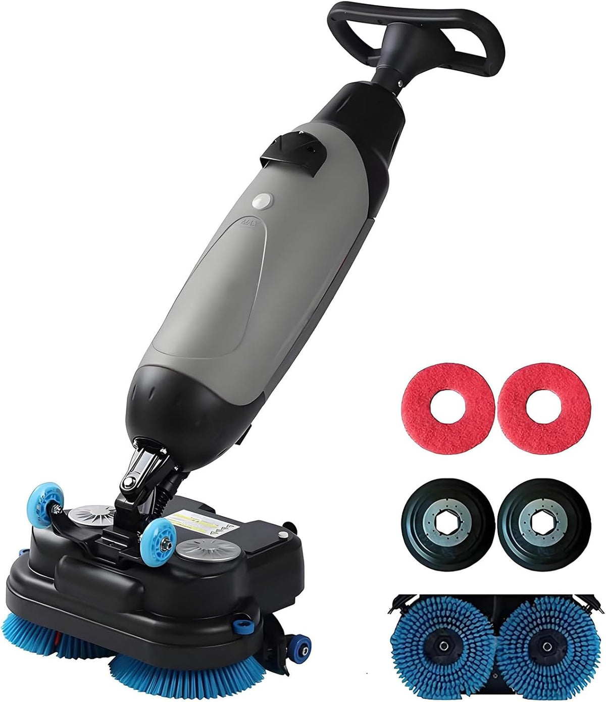 Stoomreiniger Commerciële vloerschrobmachine, met 17 inch reinigingsbreedte, 360° draaibare kop, lichte elektrische reiniger