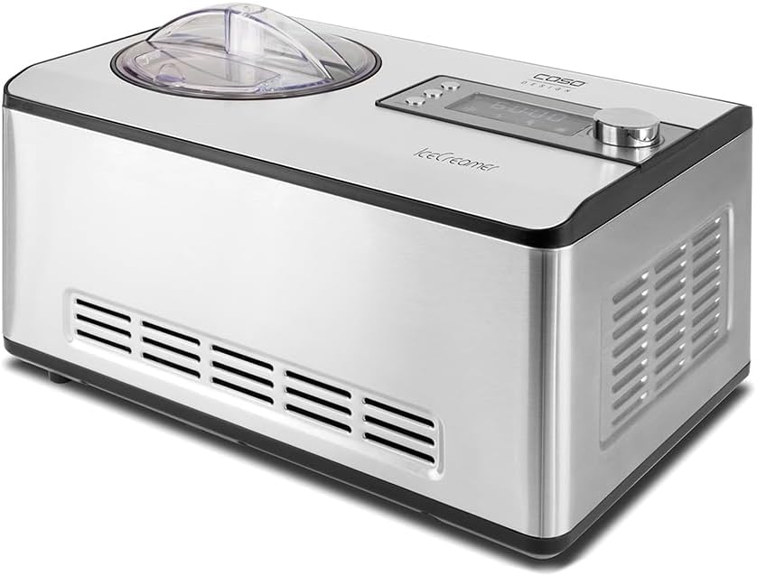 Caso Ijsmachine Ice Creamer, In-1 Design, Geproduceerd Tot 2 Liter Ijs, Ijsmachine En Yoghurtmachine, Met Compressortechniek, Koelen Niet Nodig