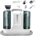 Tapijtreiniger 450W Vlekkenreiniger, 12KPa Tapijtreinigingsmachine, met 1,8L Dubbele Tank, 1,2m Slang, Koud & Warm Water Reiniging, voor Bank, Trappen