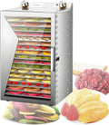 Voedseldroger EpyGnom Roestvrijstalen Fruitdroger 0-12 Uur Timer en, voor Gedroogde Vruchten en Hondensnoepjes 18-layer