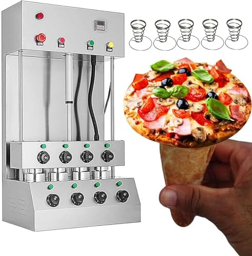 Kjzqxyx Pizzamaker Pizza Cone Maker Machine, Handheld Pizza Cone Forming Machine, Verstelbare Temperatuur, voor Restaurants, Bakkerijen en Cafes