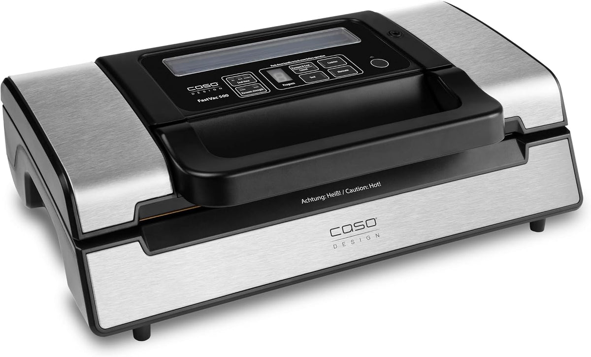 Caso Vacuümsealer FastVac 500 bedrijfsvacuümverpakker, dubbele zuigerpomp 20 liter/min., 220-240 V, 130 W, incl. 2 gratis foliestolen, 50 Hz, lasnaad