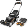 Elektrische maaier WORX Nitro 40 V (2 x 20 V) grasmaaier, 46 cm, inclusief 2 accu's 4Ah en dubbele oplader, WG749E, 7 hoogteposities, PowerShare