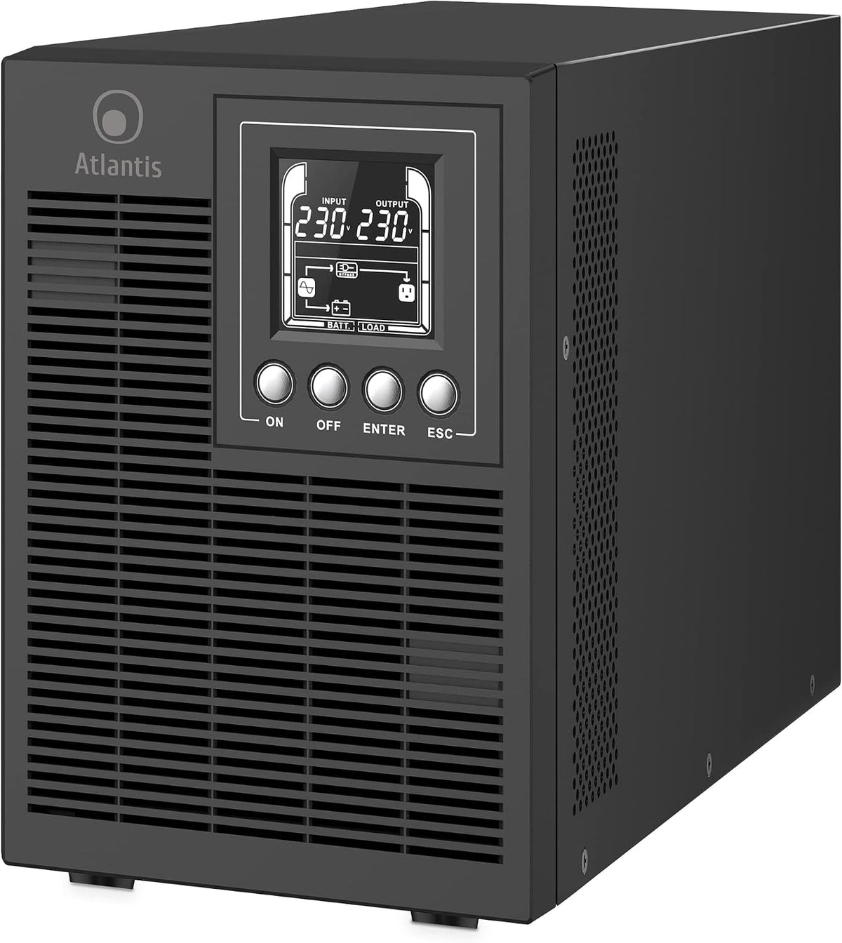 Atlantis Niet-onderbreekbare voeding (ups) A03, OP1502P PRO UPS OnLine onderbrekingsgroep server dubbele converter zuivere sinusgolf 1500 VA 1350 W