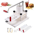 Grill Commerciële Hamburger Patty Maker, Met 1,5 Kg Grote Hopper, Handmatige Hamburgervorming Machine, Pe -materiaal/tafelblad Vast Ontwerp