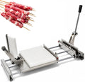 Spiesen Handmatige Kebab Maker, met 8/12 gaten, Roestvrijstalen spiesmachine, verstelbare lengte, voor bamboe en metalen spiesjes, ideaal